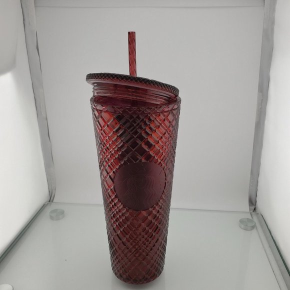 Starbucks Winter Holiday Jeweled Tumbler - Red / 24 FL Oz / 2021 - Picture 7 of 12